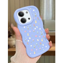 Ucuc Redmi 15C 4g Uyumlu Mavi Silikon Kılıf Kamera Korumalı Darbe Emici Tasarım Şık Baskı Kılıf