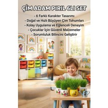 Farbu Oyuncak Pırıl ve Arkadaşları Karakterli 6'lı Çim Adam Sula Uzat Kes Eğitici Oyuncak Seti