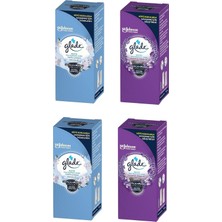 Glade Banyo Hava Tazeleyici Yedek Temiz Çarşaf Ferahlığı 10 ml 2 Adet+Lavanta Ferahlığı 10 ml 2 Adet