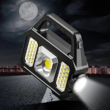 Renas Store Solar Powerbanklı Şarjlı Taşınabilir Güçlü Fener P-880A