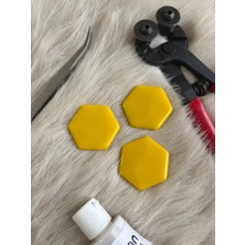 Karsan Mozaik Sarı Altıgen Sanatsal Mozaik 48X48MM (100GR)