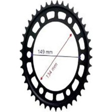 Cbr 600 - 1000RR Uyumlu Arka Dişli 525-41T Iç 134 mm 6 Delikli Ind Öm Erpilsan Elektronik