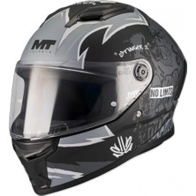 mt Stinger 2 Tagger B2 Şefaf Vizörlü V-28B Kapalı Kask Mat Renk