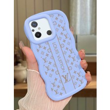 Ucuc Redmi 12C Uyumlu Mavi Silikon Kılıf Kamera Korumalı Darbe Emici Tasarım Şık Baskı Kılıf