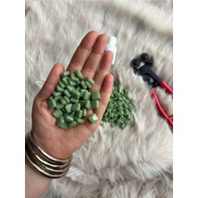 Karsan Mozaik Sanatsal Mikro Mozaik Açık Yeşil 1X1CM Mozaik Sanatı Malzeme (100GR)