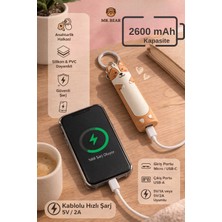Corgi Figürlü Taşınabilir Powerbank ve Anahtarlık 2600MAH