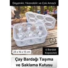 Svein #çaybardağı Çay Bardağı Taşıma ve Saklama Kutusu Organizer Pratik Bardak Düzenleyici Kamp Piknik