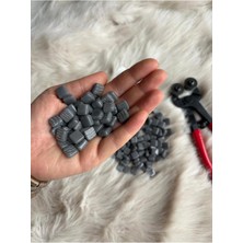 Karsan Mozaik Sanatsal Mikro Mozaik Koyu Gri 1X1CM Mozaik Sanatı Malzeme (100GR)