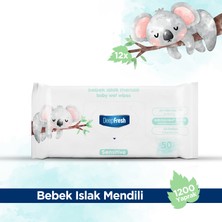 Deep Fresh Deepfresh Sensitive Bebek Islak Mendil 12'li Paket 600 Yaprak