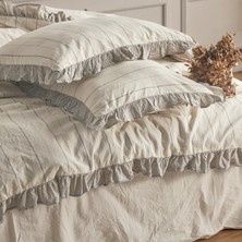 Macas Home Bragi %100 Pamuklu Ipliği Boyalı Yıkamalı Battal Boy Nevresim Takımı 240*220