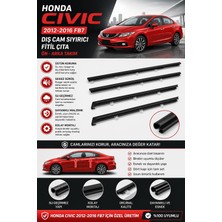 Parcaco Honda Civic 2012-2016 Fb7 Dış Cam Sıyırıcı Fitil Çıta Ön-Arka Takım