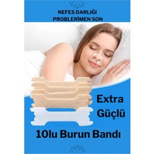 Lotravia Extra Güçlü 10LU Burun Bandı (Horlama ve Burun Tıkanıklığı Için)