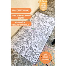 Gimosa Kids Su Geçirmez Yıkanabilir Boyama Örtüsü, 3 Farklı Ebatta, Eğitici Çocuk Boyama Örtüsü