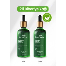 Lotravia 2'li Biberiye Yağı 50 ml Vegan Onarıcı Saç Bakımı Aşırı Yıpranmış Saçlar İçin