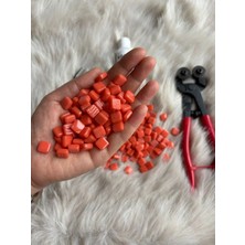 Karsan Mozaik Sanatsal Mikro Mozaik Turuncu 1X1CM Mozaik Sanatı Malzeme (100GR)
