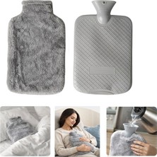 Sunup SN-29909 Peluş Kılıflı Yumuşak Dokulu 30 cm 2000 ml Kapasiteli Sıcak Su Torbası