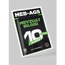Anla Kazan Yayınları Meb Ags Mevzuat Bilgisi 10 Deneme Evp Akademi