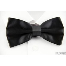 Brianze Siyah Düz Renk Papyon Tp-6 Özel Günler İçin Şıklığı Vurgulayan Microfiber Malzeme