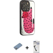 Marsilyan™- iPhone 12 Pro Max Kılıf Odak Klasik Serisi - Şeffaf Uv Polymer Nano Ekran Koruyucu + Gümüş Shine Kamera Lens Koruma Cam