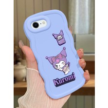 Ucuc iPhone 6 Plus/6s Plus Uyumlu Mavi Silikon Kılıf Kamera Korumalı Darbe Emici Tasarım Şık Baskı Kılıf