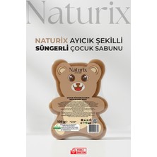 Naturix Ayıcık Şekilli Kahverengi Süngerli Çocuk Sabunu 130GR
