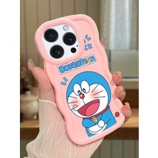 Ucuc iPhone 14 Pro Max Uyumlu Pembe Silikon Kılıf Kamera Korumalı Darbe Emici Tasarım Şık Baskı Kılıf