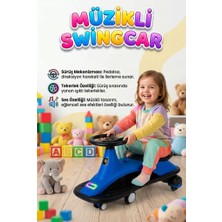 Farbu Oyuncak Müzikli ve Işıklı Tekerlekli 1 Fonksiyonlu Pedalsız Eğitici Bin-Git Oyuncak Karınca Kaykay