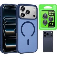 Vendas iPhone 17 Pro Kılıf M-Safe Şarj Özellikli Zore Babet Kapak + Kamera Lens Koruyucu