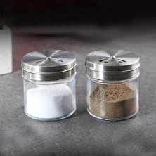 Perotti Peroti Simplico 6 Lı Cam Tuzluk - Biberlik Baharatlık Seti Takımı 55 Ml.