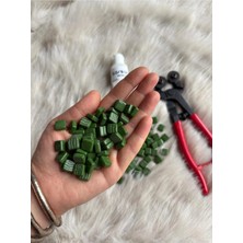 Karsan Mozaik Sanatsal Mikro Mozaik Çimen Yeşili 1X1CM Mozaik Sanatı Malzeme (100GR)