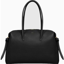Yuzefi Large Brioche Duffle Pebble %100 Deri, El Işçiliği Lüks Italyan Omuz ve Seyehat Çantası