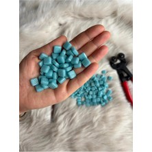 Karsan Mozaik Sanatsal Mikro Mozaik Açık Turkuaz 1X1CM Mozaik Sanatı Malzeme (100GR)