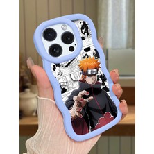 HONTINGA iPhone 15 Pro Max Uyumlu Kılıfı Düşüme Önleyici Basitlik Anti Düşme Darbeye Dayanıklı Basit Mavi Yumuşak Silikon Telefon Kılıfı Naruto Desen K9-0084