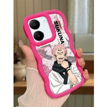 HONTINGA Vivo Y27S Uyumlu Kılıfı Düşüme Önleyici Basitlik Anti Düşme Darbeye Dayanıklı Basit Kırmızı Yumuşak Silikon Telefon Kılıfı Naruto Desen K9-0085