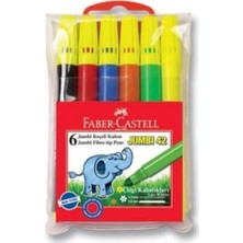 Faber-Castell Faber Castell Jumbi 42 Keçeli Kalem 6 Renk (7 Paket)