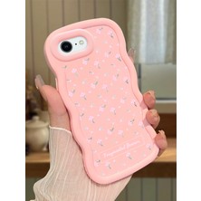 Ucuc iPhone 6 Plus/6s Plus Uyumlu Pembe Silikon Kılıf Kamera Korumalı Darbe Emici Tasarım Şık Baskı Kılıf