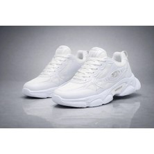 Mayback Beyaz Erkek Ortopedik Sneaker Ayakkabı Düz Taban ve Triko Kumaş ile Şık Tasarım