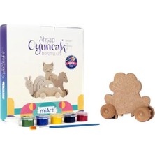 Miart Ahşap Oyuncak Boyama Seti 03 Kurbağa MAOB03
