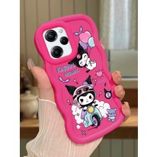 HONTINGA Poco X5 Pro 5g Uyumlu Kılıfı Düşüme Önleyici Basitlik Anti Düşme Darbeye Dayanıklı Basit Kırmızı Yumuşak Silikon Telefon Kılıfı Kuromi Desen K9-0082