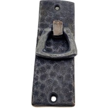 Najmaddin Antika Tarz Dekoratif Pirinç Dik Dövme Mobilya Kulbu - 90X31 Mm, Oksit Çerçici Najmadd