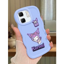 Ucuc Infinix Hot 50I Uyumlu Mavi Silikon Kılıf Kamera Korumalı Darbe Emici Tasarım Şık Baskı Kılıf