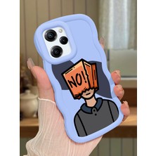 HONTINGA Poco X5 Pro 5g Uyumlu Kılıfı Düşüme Önleyici Basitlik Anti Düşme Darbeye Dayanıklı Basit Mavi Yumuşak Silikon Telefon Kılıfı Yaratıcılık Desen K9-0077