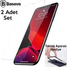 Kont Baseus Iphone 11 Pro- X-Xs 0.3mm Ful Tempered Cam Ekran Koruyucu 2 Adet SET-(5775)