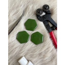 Karsan Mozaik Koyu Yeşil Altıgen Sanatsal Mozaik 48X48MM (100GR)