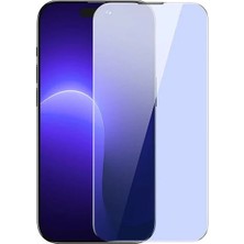 Kont Baseus Crystal 0.3mm Anti-Blue iPhone 14 Pro Full Tempered Ekran Koruyucu 2 Adet SET-(5775)