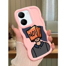 HONTINGA Vivo Y27S Uyumlu Kılıfı Düşüme Önleyici Basitlik Anti Düşme Darbeye Dayanıklı Basit Pembe Yumuşak Silikon Telefon Kılıfı Yaratıcılık Desen K9-0077