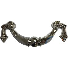 Renas Store Dekoratif Zamak Üzümlü Kulp - 64MM, Nikel, 1 Adet