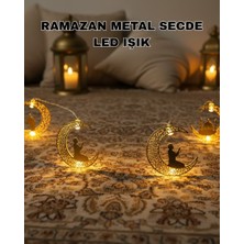 Kont Ramazan Ay Işığı Secde Eden Adam Silüetli LED Peri Işığı