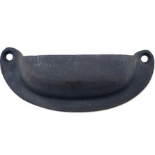 Renas Store Antika Tarz Dekoratif Pirinç Düz Tas Mobilya Kulbu - 37X87 Mm, Oksit