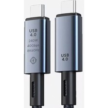 Kont Ally 40GBPS 240W Type-C 8k Görüntü ve Hızlı Data Şarj KABLOSU-(5775)